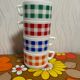 Arcopal gingham coffee cup vintage retro pops 70s