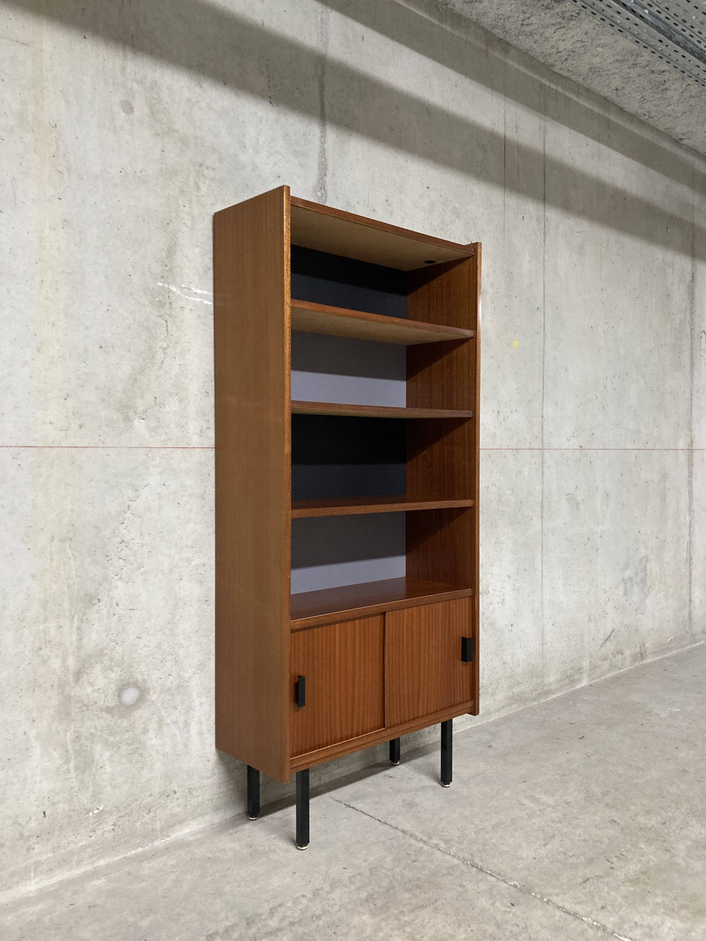 Vintage 60s modernist display cabinet bookcase