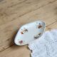 Ravier antique faience Salins - Poppy model
