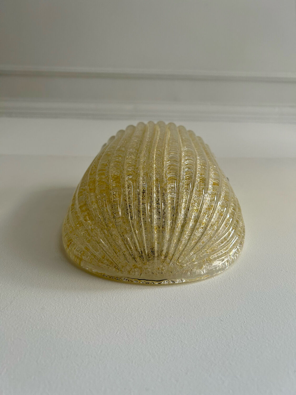 Pair of vintage murano wall lamps, zonca italy 1970