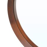 Round mirror with teak frame, 1960s