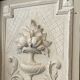 Old carved panel with patina