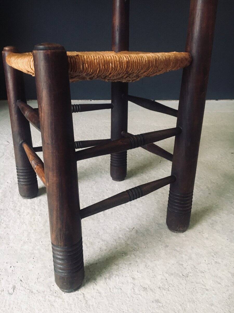 French Provincial Dining Chairs by Charles Dudouyt, France, 1940s, Set of 6