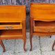 Pair of vintage Louis XV style bedside tables, wood