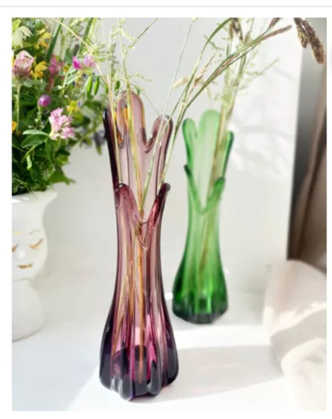 Vase corolla glass