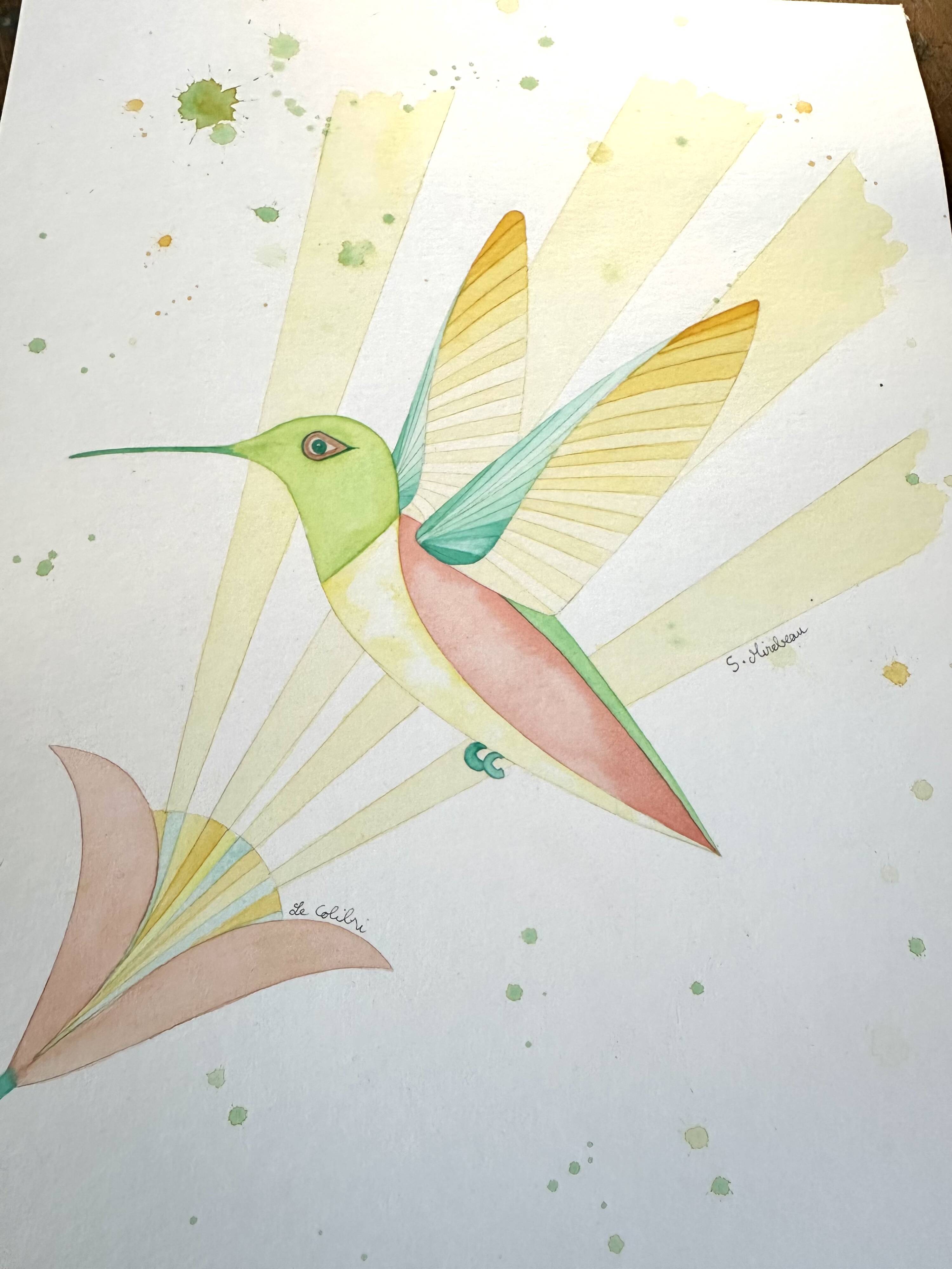 Hummingbird watercolor