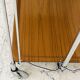 Folding table Bremshey Dinett in chrome and vintage wood