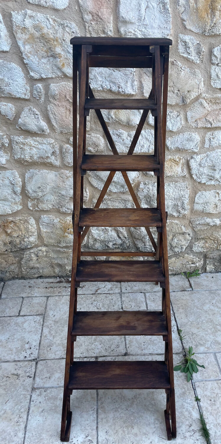 Decorative wooden ladder