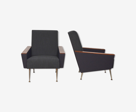 Paire de fauteuils modernistes, 1950