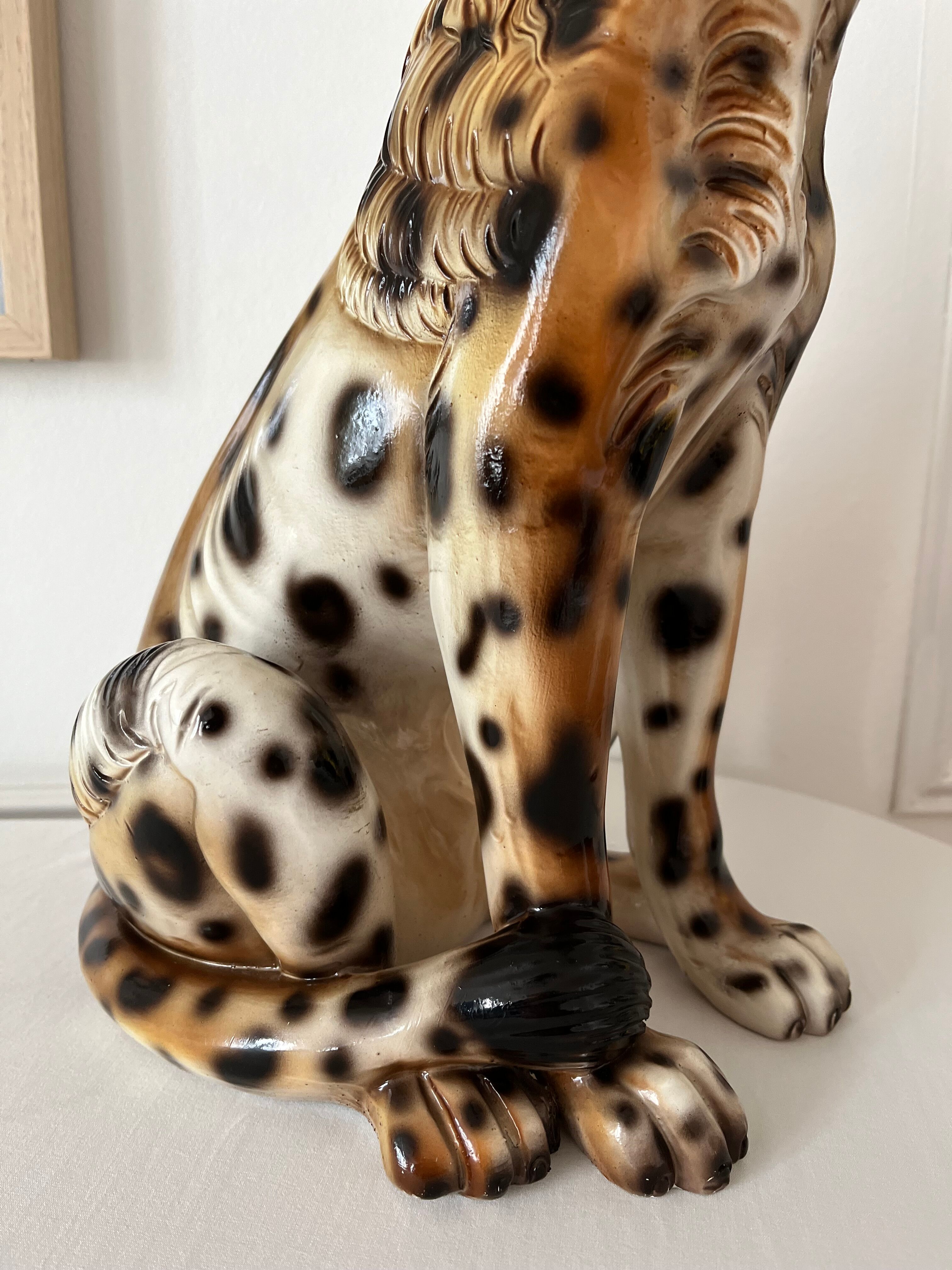 Vintage ceramic leopard