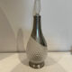 Cut glass carafe and pewter