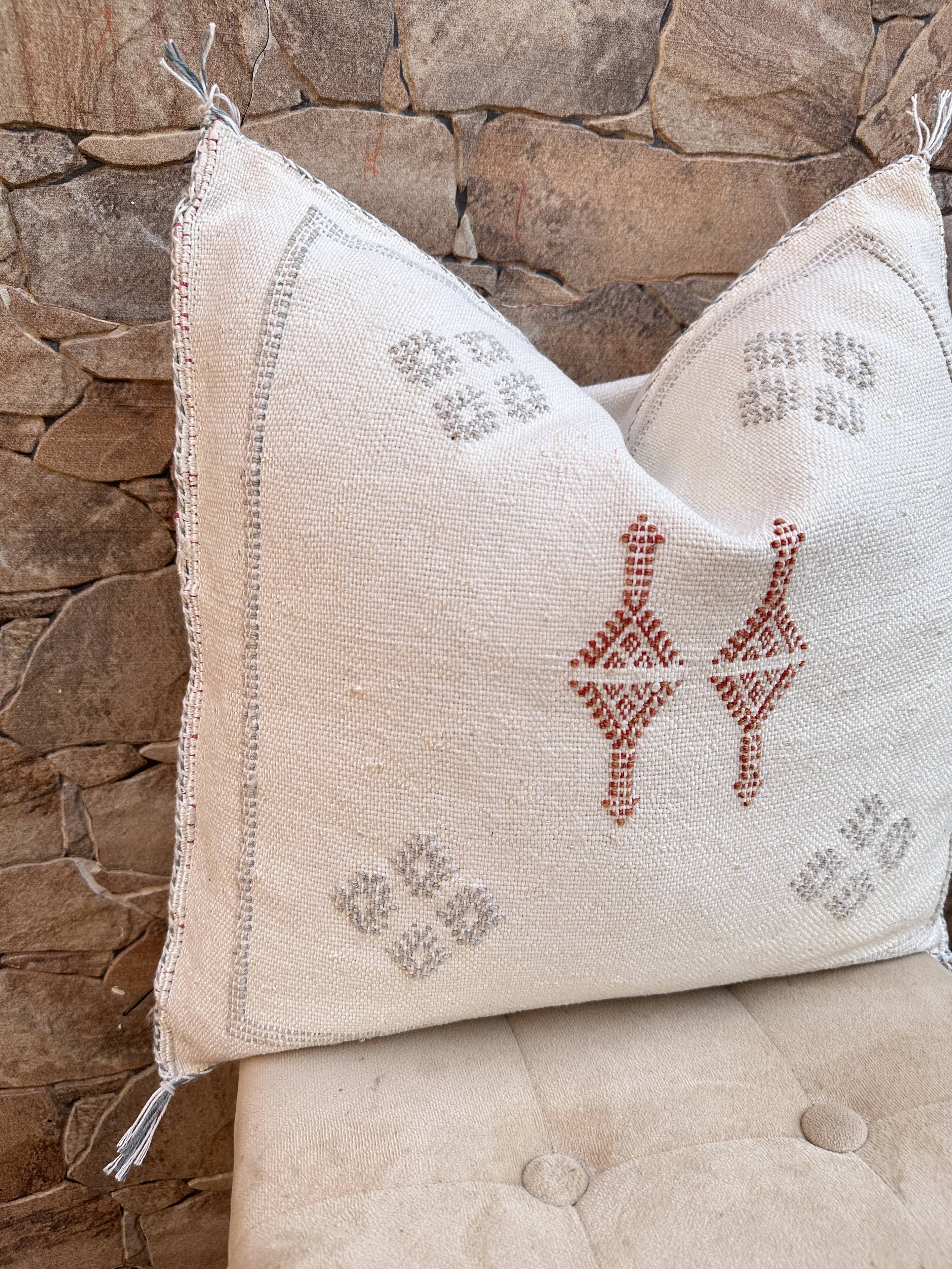 Cactus silk pillow, cactus silk cushion, lumbar pillow, decorative silk pillow
