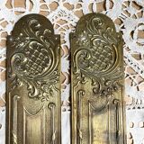 Antique brass cleanliness plates