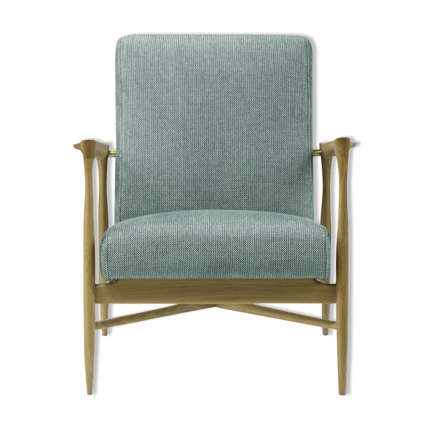 Floating zag celadon Red Edition chair