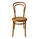 Baumann bistro chair in bent wood and blond wood canning 40s-50s