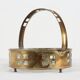 Art Deco Austrian Fruit Basket in Copper and Glass, 1920