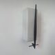 Applique vintage, opaline et laiton, France 1960