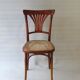 Two bistro chairs kohn n°196 in palmette, circa 1906, tanned