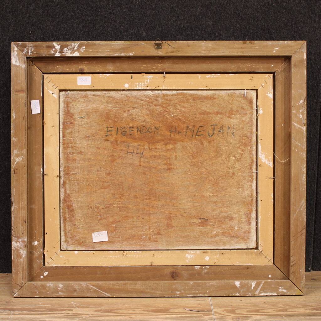 Small signed landscape painting from the 20th century