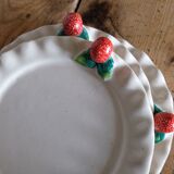 Service dessert in old strawberry Moutiers