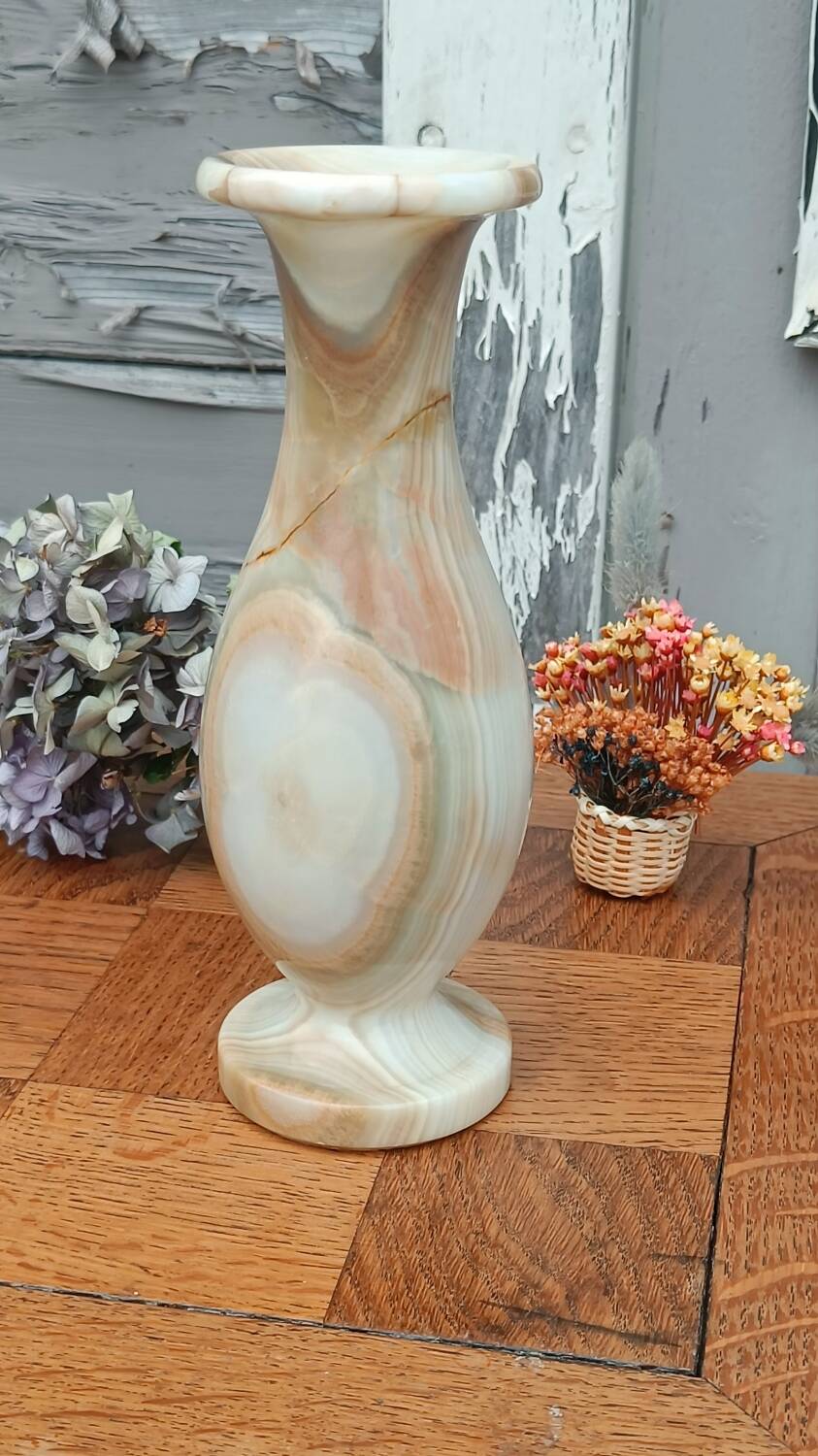 Vintage alabaster vase