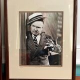 Set of three framed old photos, Gallery stamp