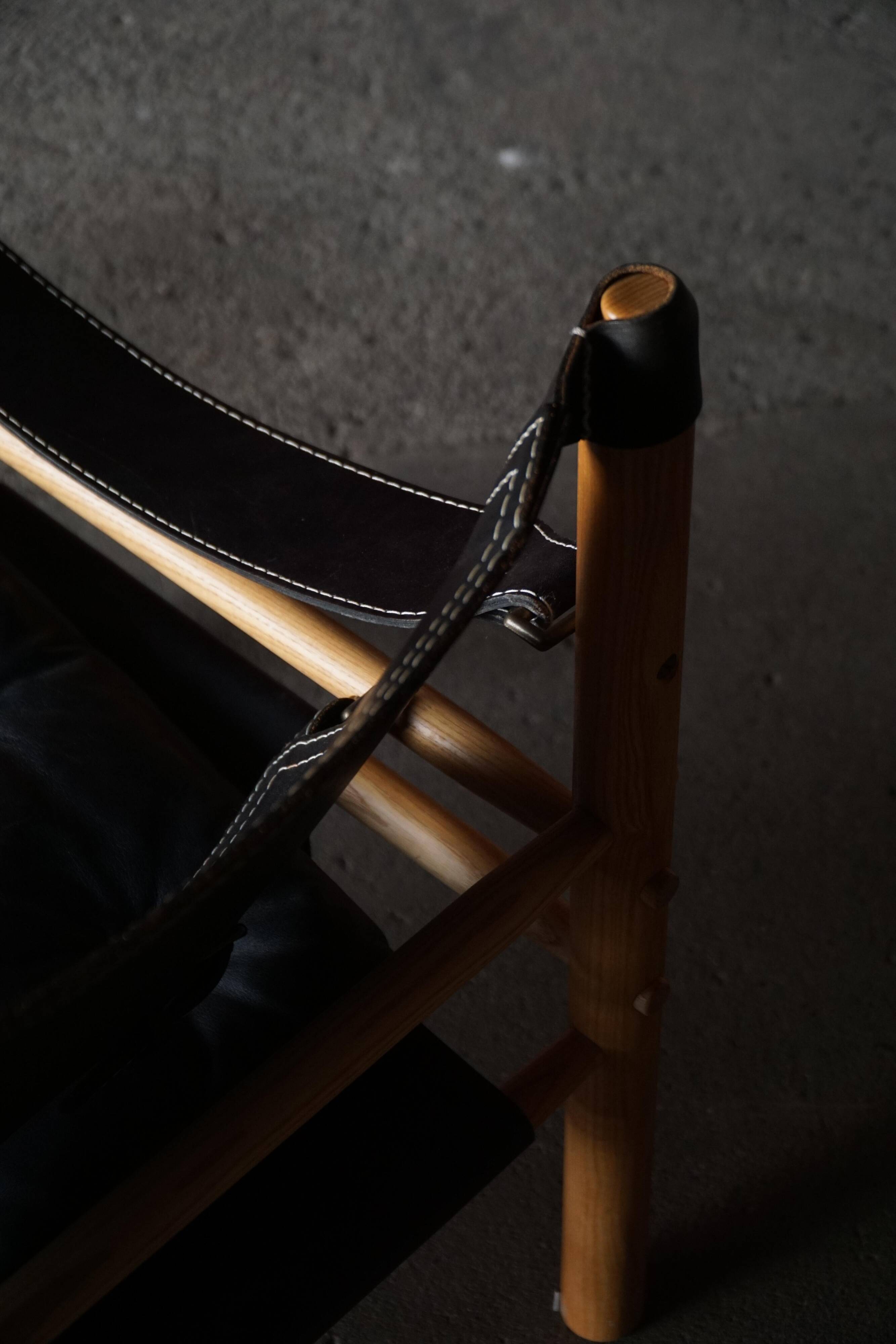 Set of Sirocco safari chairs by Arne Norell for Arne Norell AB, Sweden, 1960s.