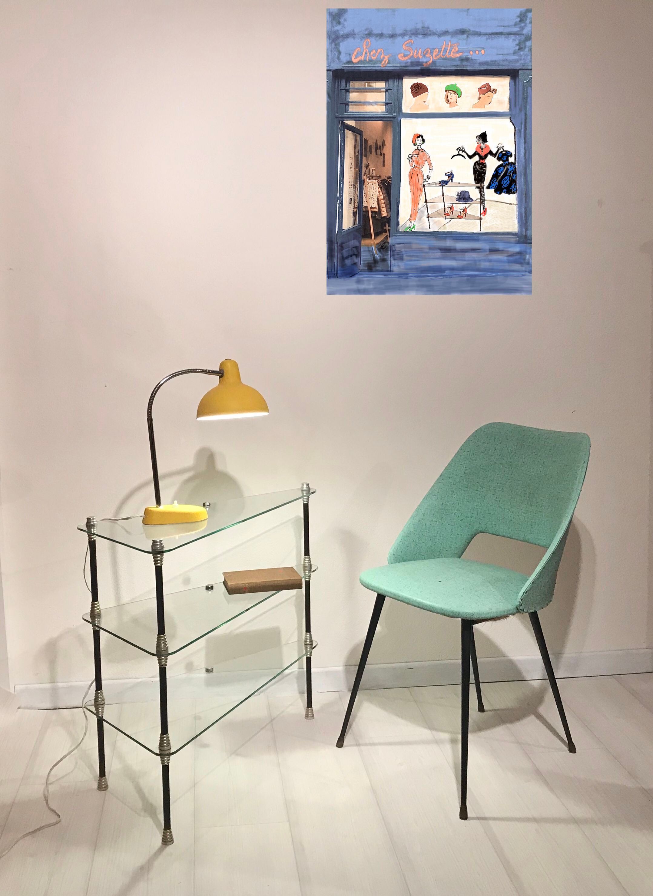 Vintage glass display case