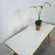 Coffee table vintage with white grey formica top