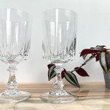 Lot de 4 verres à eau cristal d'arques modèle louvre