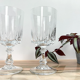 Set of 4 Crystal Water Glasses of Arques model Louvre
