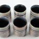 6 Accolay ceramic cups, 1950