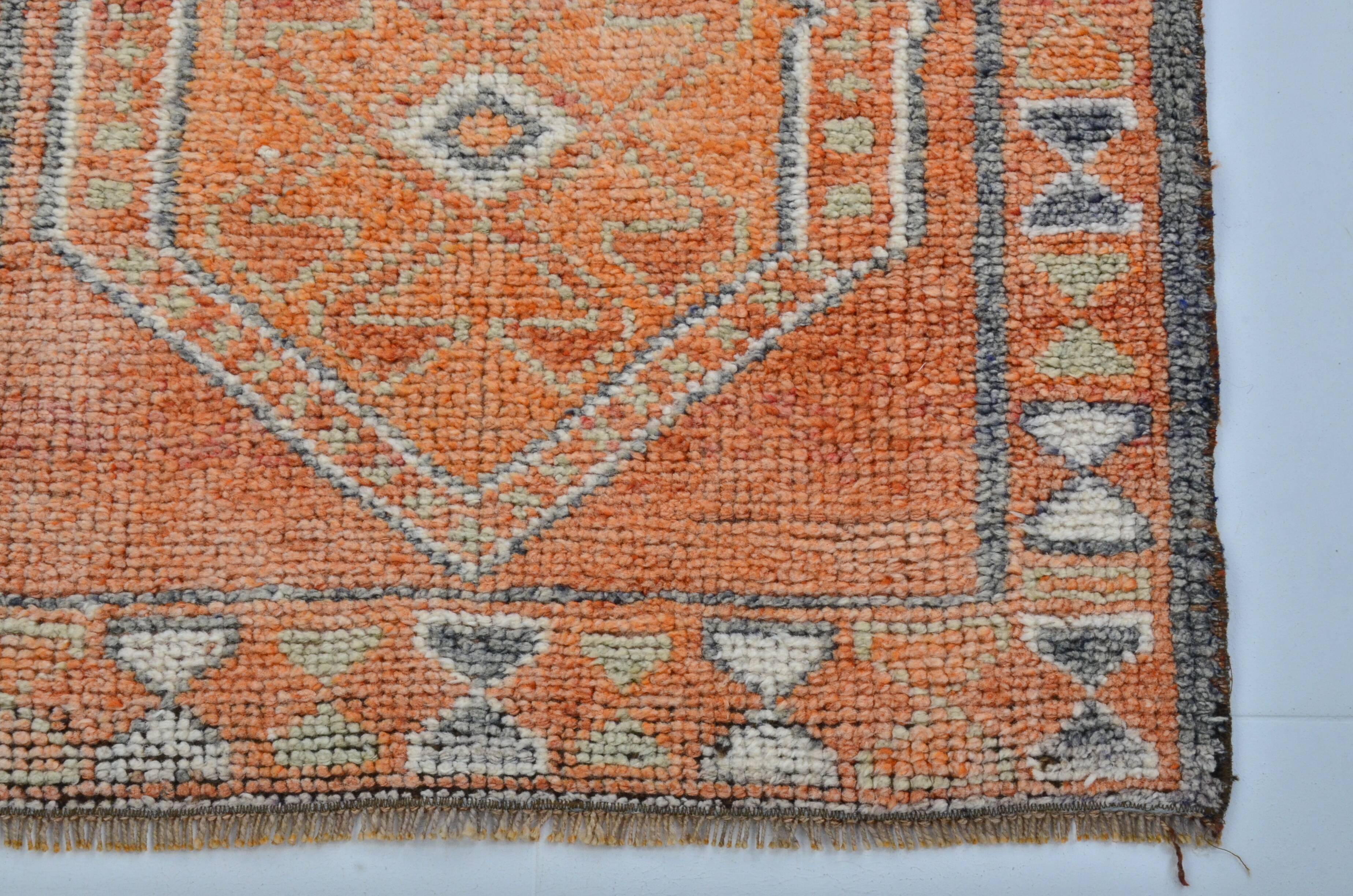 Vintage Oushak RUnner Rug sku 3545