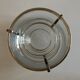 Caviar server on ice glass silver metal 1960
