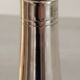 Liquor service crystal carafe glasses silver metal