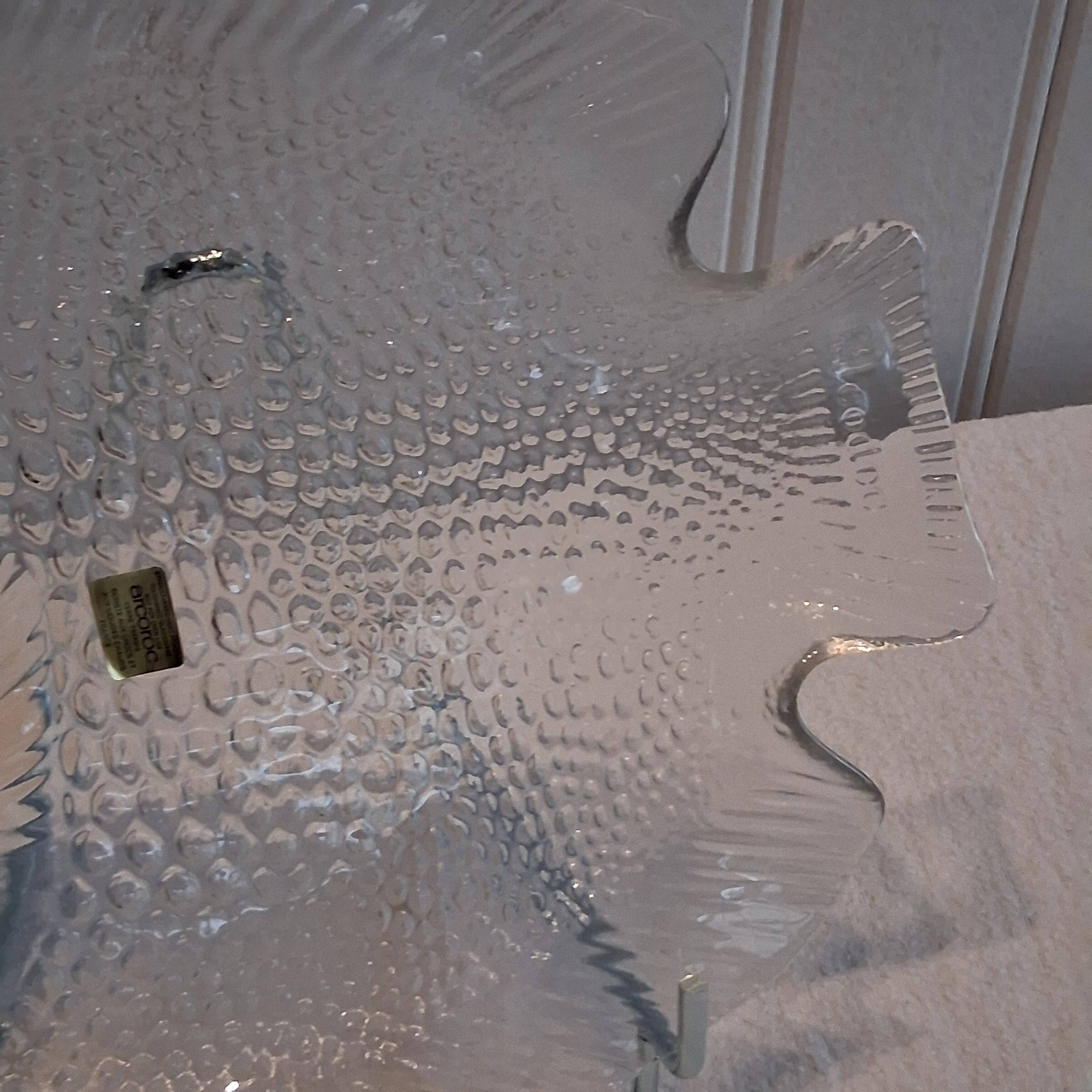 6 glass fish plates from Arcoroc in very good condition.