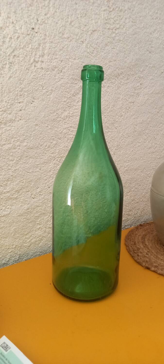 Large green bottle