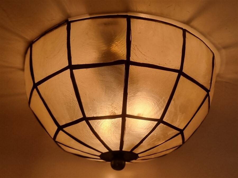 Mother of pearl ceiling light