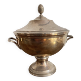 Silver tureen, pine cone handle