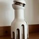 Decorative Ceramic Vase , white glazed, Scultptural Totem, 1970's Ceramic