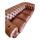 Canapé chesterfield de luxe anglais en cuir véritable