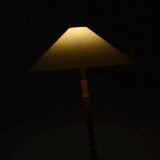 Lampadaire en bambou avec des reflets en laiton par Rupert Nikoll
