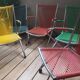 Armchair foldable child vintage 60's "scoubidou" orange