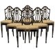 6 Hepplewhite Chairs (English circa 1780)
