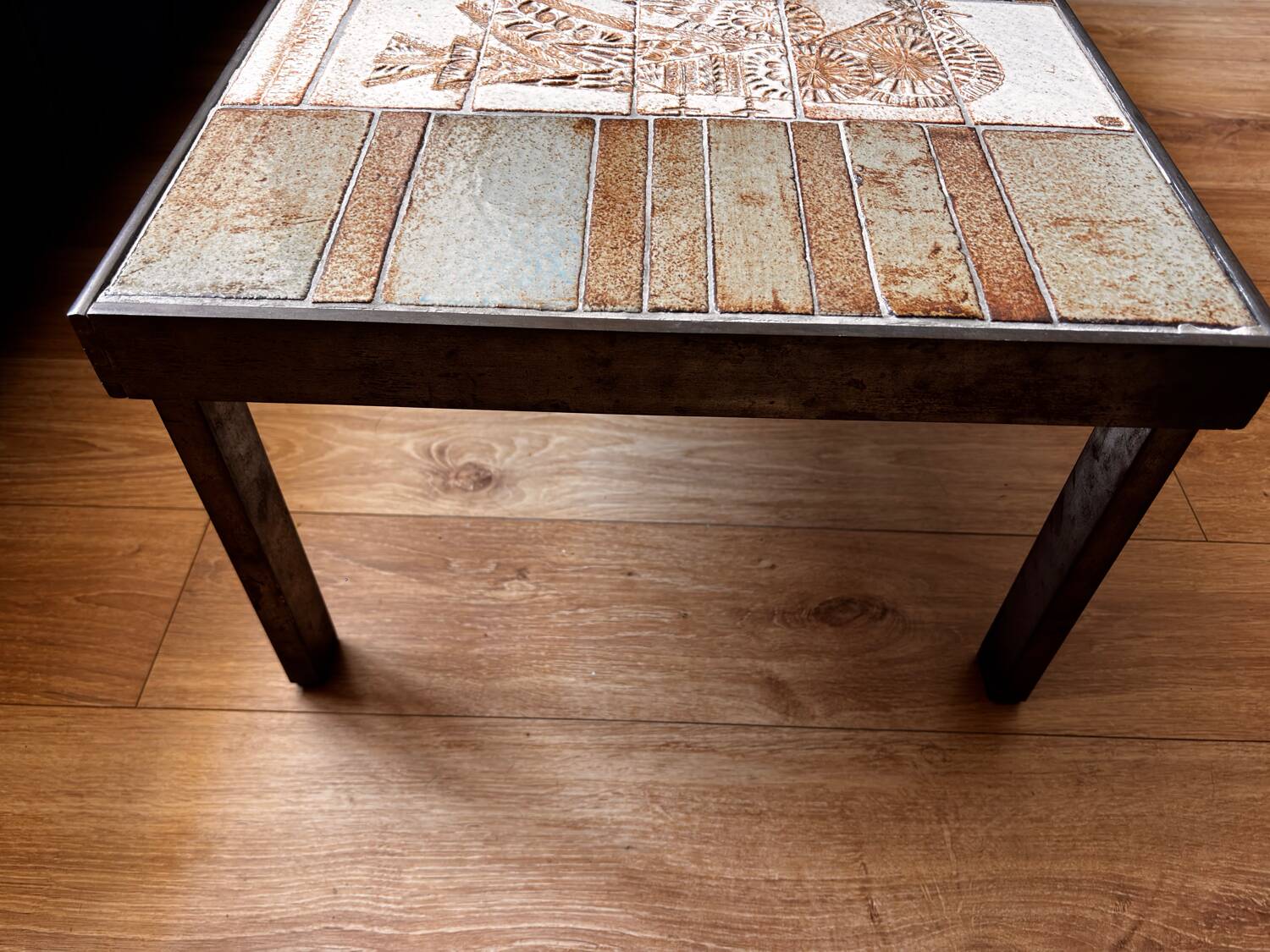 Signed Roger Capron coffee table