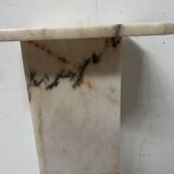 Veined marble presentation column, 20th century.