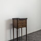 Louis XVI period mahogany bedside table