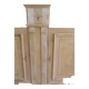 Buffet de belle facture en bois brut, 2 portes , 3 tiroirs .