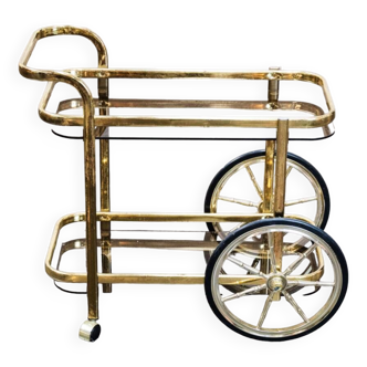 Brass bar cart