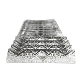 Set of 12 wears cut-out lead crystal knives